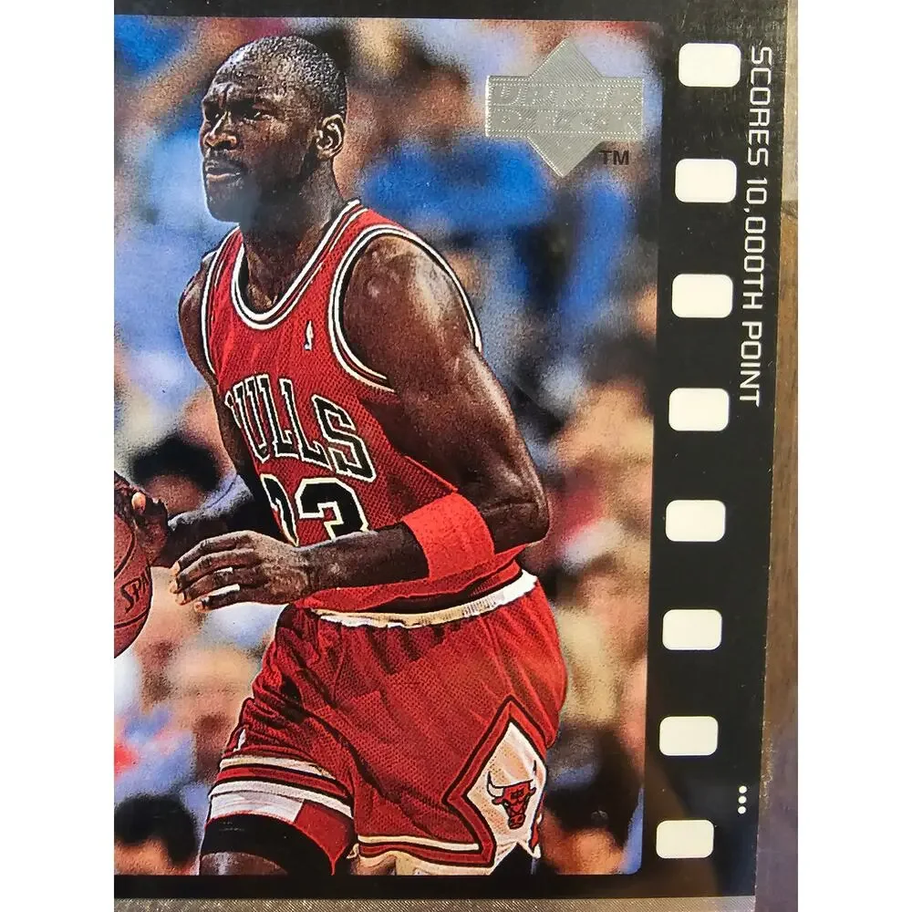 Michael Jordan 1999 Upper Deck #C5 - Scores 10,000th Point - MJ Retires - Jumbo